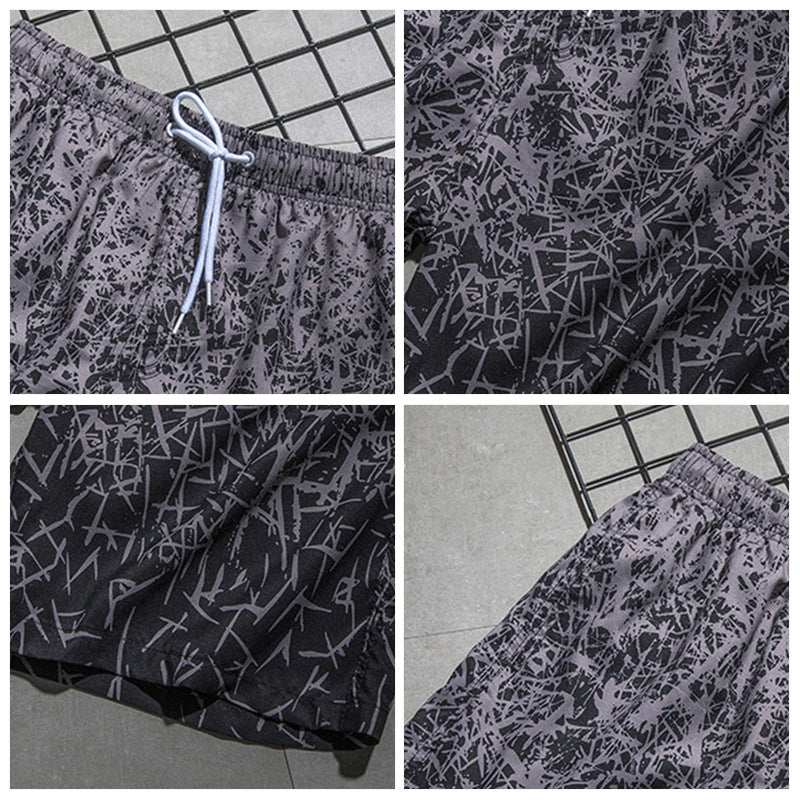 Pantalones cortos de playa al por mayor para hombres Ratio de impresión digital seca rápida